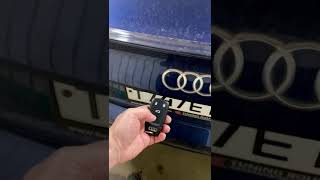 Audi A4 B9 закрытие багажника кнопкой брелока.