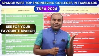 TNEA 2024 |🪀TOP Engineering COLLEGES for EACH & EVERY BRANCH | ALL 52 Branches | DETAILED Analysis screenshot 5