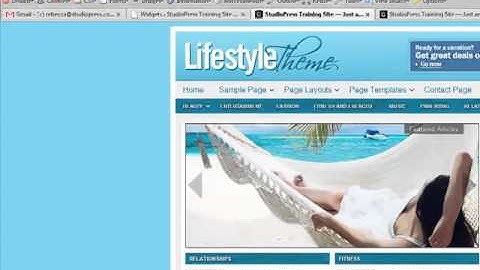 StudioPress Lifestyle 2 0 Child Theme Front Page