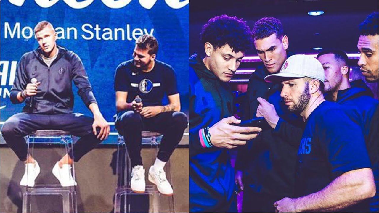 Luka Doncic/Kristaps Porzingis and the Dallas Mavericks Players Introduction 2019-20 Nba Season