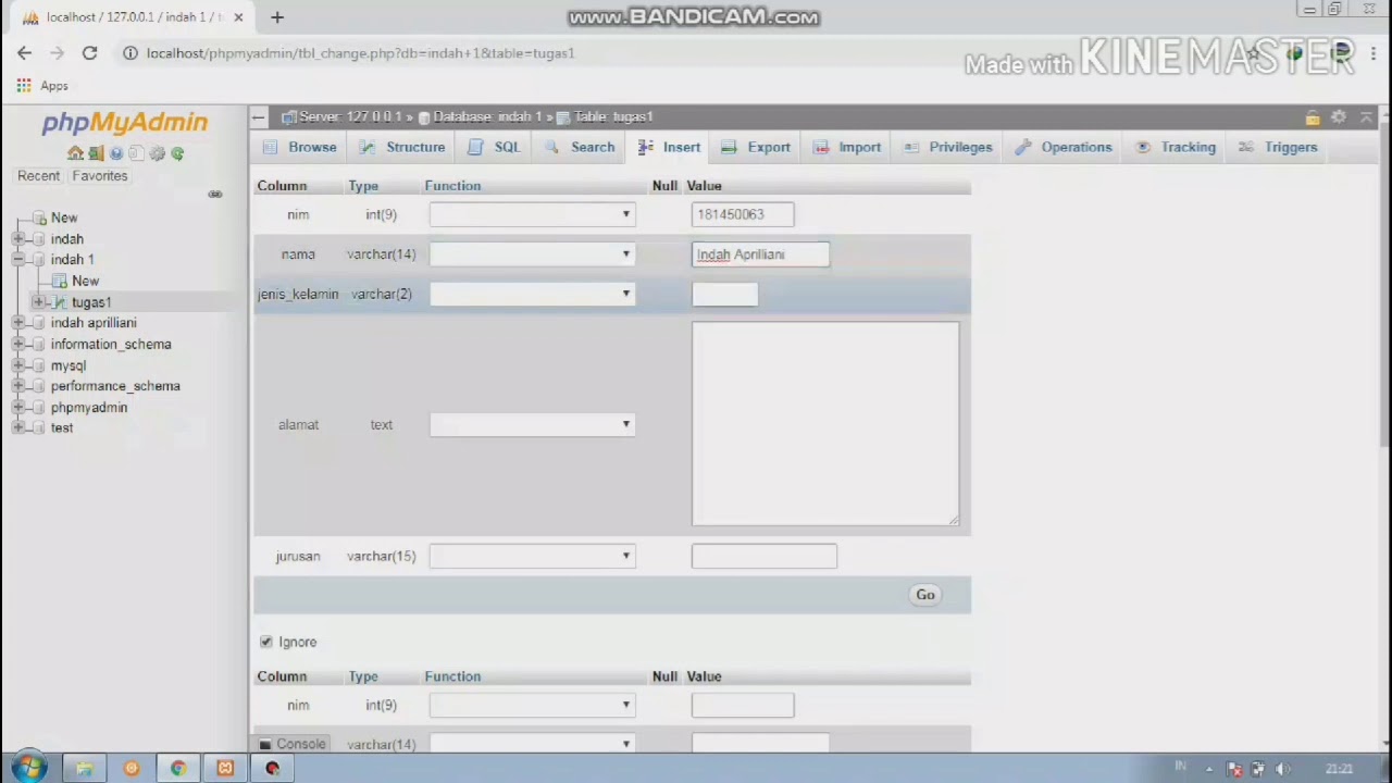 TUTORIAL DATA BASE(MYSQL) DENGAN PEMROGRAMAN PHP - YouTube