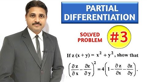 PARTIAL DIFFERENTIATION MULTIVARIABLE CALCULUS LECTURE 3 IN HINDI @TIKLESACADEMY