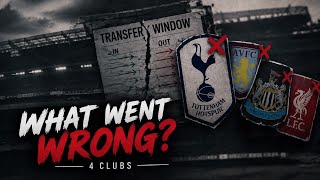 Premier league clubs that had disasteres transfer window