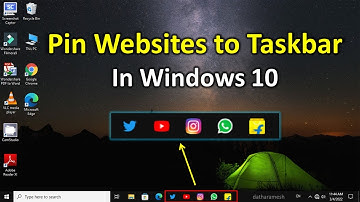 How to Pin Websites to Taskbar Using Microsoft Edge In Windows 10
