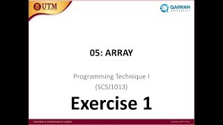 Chapter 5  Exercise 1/8