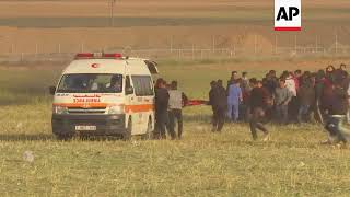 Palestinians says death toll rises to 12 in Gaza protest