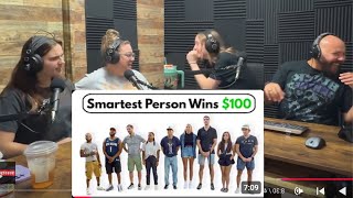 9 Strangers vs Impossible Quiz- Kids, Wife, & React