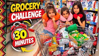 Kids 30 Minute Grocery Shopping Challenge! ⏱️