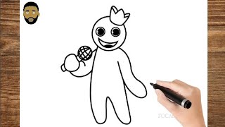 How To Draw Blue From Roblox rainbow friends