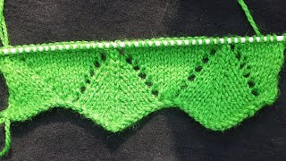 Zig Zag Border Design for Ladies and Girls