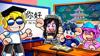 Teaching Vanilbean & Kyle CHINESE in Roblox!!!