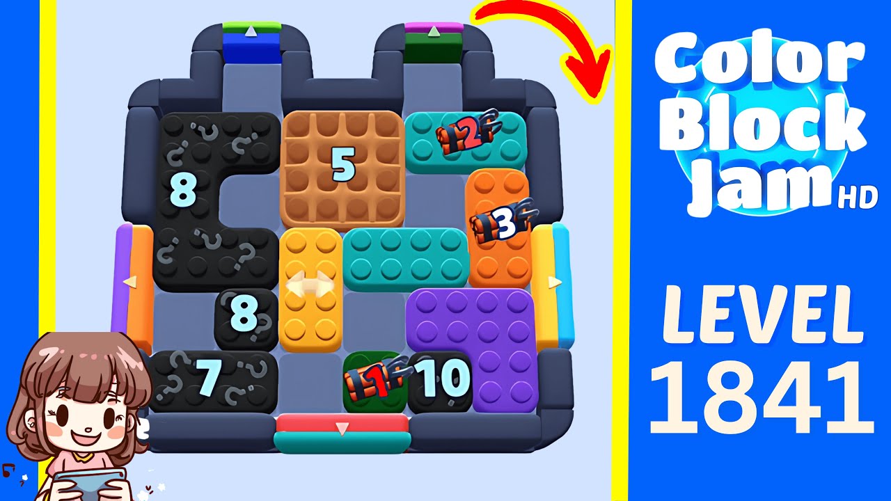 Color Block Jam Level 983 (1841) Solution Walkthrough