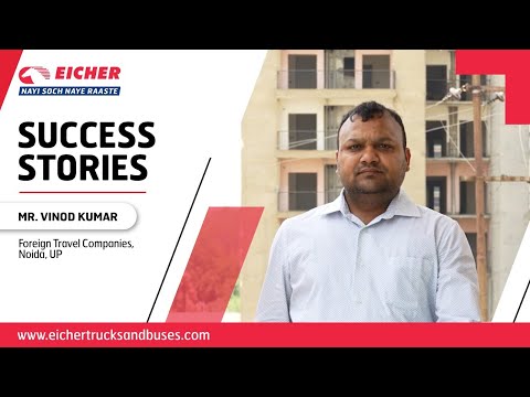 #eichersuccessstories featuring Mr. Vinod Kumar of Foreign Travel Companies, Noida, UP.