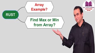 Find maximum and minimum in array using Rust | Rust Tutorial -17 | Dr Vipin Classes