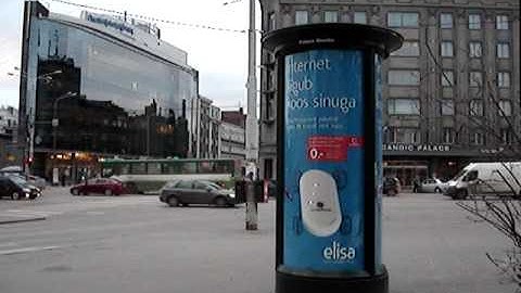 turning advertising column, www.loro.lt LORO.MPG