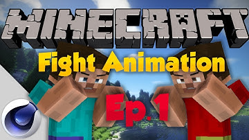 Minecraft Fighting Animation Tutorial - Episode 1 (Cinema4D)