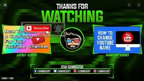 how to make professional outro for youtube channel in just 2 minutes| tech best