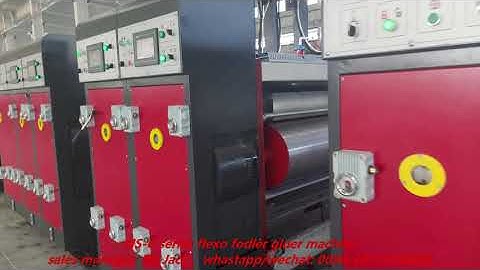 HS-C series flexo printer slotter die cutter folder gluer machine