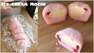 Strawberry Ice Cream Mochi