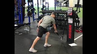 KEISER REACHING EXPLOSIVE HIP ROTATION