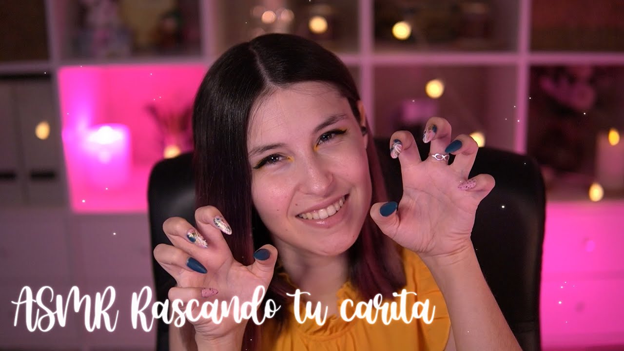 ASMR NO TALKING | Rascando tu carita y tapping con uñas extra largas | BlueYeti + Headrec