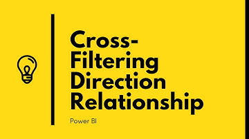 Cross-Filtering Direction Relationship