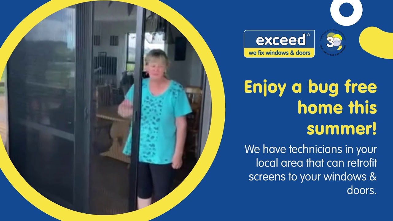 Exceed Retractable Insect Screens - Monarch Glide