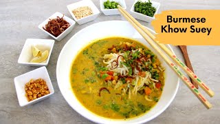 VEG BUREMESE KHOWSUEY/ VEG KHOW SUEY RECIPE IN HINDI / EASY WITH INDIAN FLAVOURS / OH,CHEAT DAY !