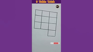 9 Table Trick #tabletricks #9 #tricks #table #shorts #maths #viral #ytshorts #pahada  #trending