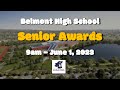 Belmont high school senior awards 2023