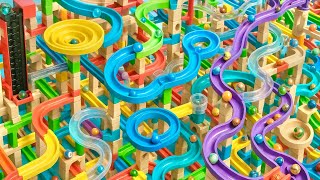 Гонка Marble Run ASMR Американские горки Мягкие сферы