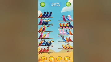 Bird sort color puzzle - 🦆🐥🐦 All Levels & Challenges (Mobile Gameplay)