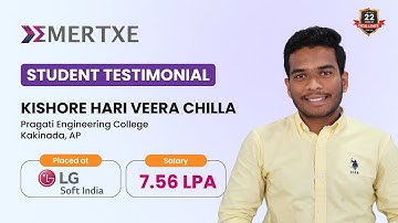 Embedded System Course for Freshers | Emertxe Success Story – Kishor Hari Placed at LG Soft