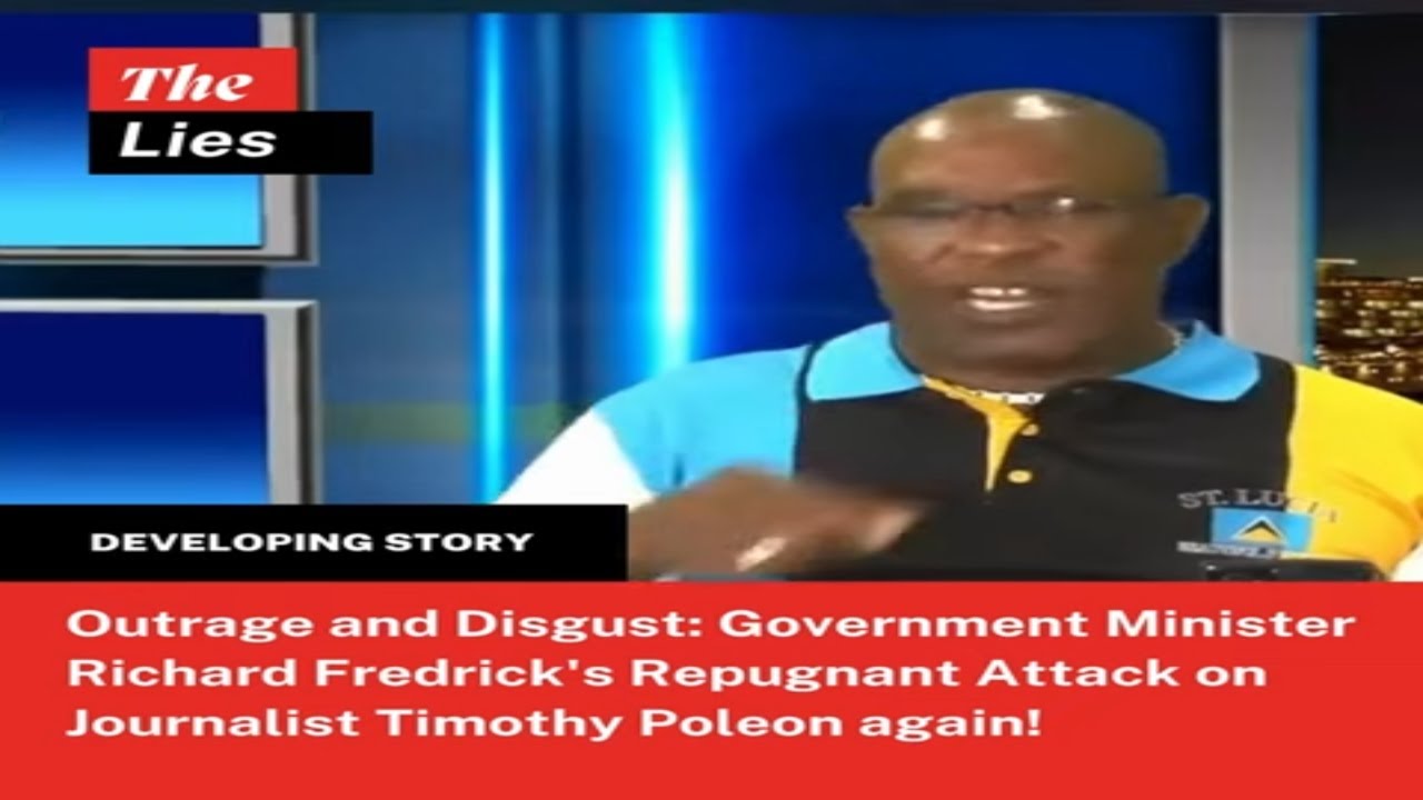 St Lucia Minister Richard Frederick Attack On Journalist Timothy Poleon Sparks Outrage Youtube