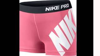 Nike Womens Dri Fit Pro 3 Core Compression Training Shorts Coral Small
