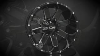ION ALLOY WHEELS - STYLE 141 - BLACK W/ MILLED SPOKES