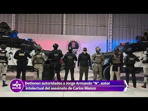 Detienen a presunto autor intelectual del asesinato de Carlos Manzo