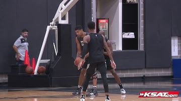 WATCH: Tim Duncan works out with Spurs young forwards, post players