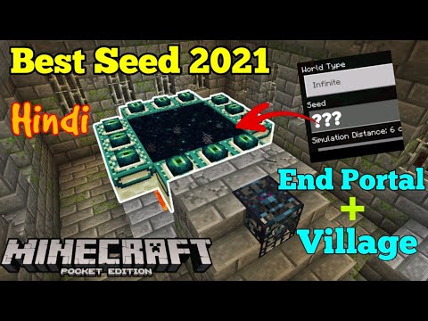 Best Minecraft Pocket Edition Seed End Portal in Hindi