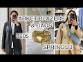 ARKET leather blazer &amp; bags // spring 2023 try-on haul