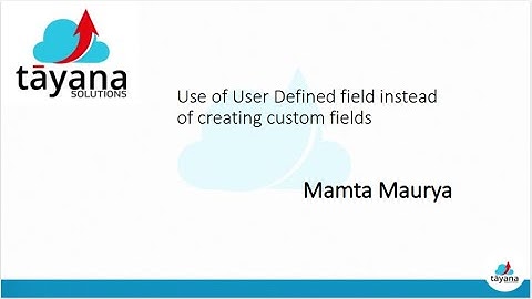 User Defined Fields in Acumatica