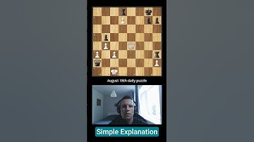August 18th chess com daily puzzle