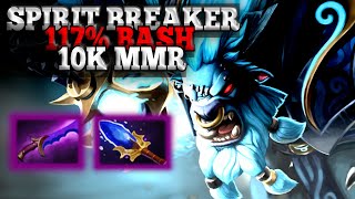 🚕БАРАТРУМ 117%  БАША? ТРОЙКА НА 10К ММР |SPIRIT BREAKER DOTA 2| BEST OF DOTA 2|