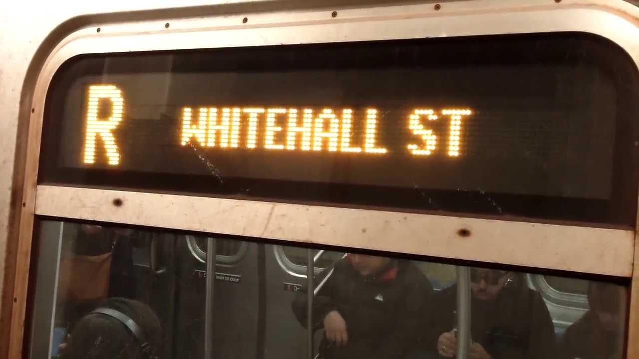 Whitehall R Train Whitehall Street-bound R160A R Train@Times Square/42nd Street - YouTube