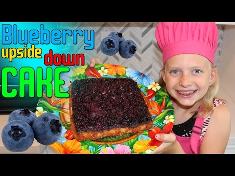 Kid Size Cooking: Blueberry Upside-Down Cake