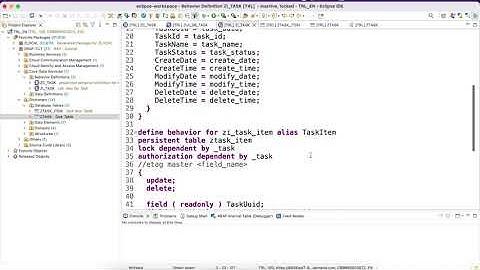 Beheerde CRUD-bewerkingen | RESTFul ABAP-programmeermodel (RAP) | Gedragsdefinitie
