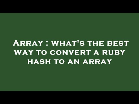 Array : what's
