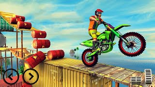 Carrera de Motos en Pista 3D - Motocross Acrobacias Imposibles - Juego Android screenshot 1