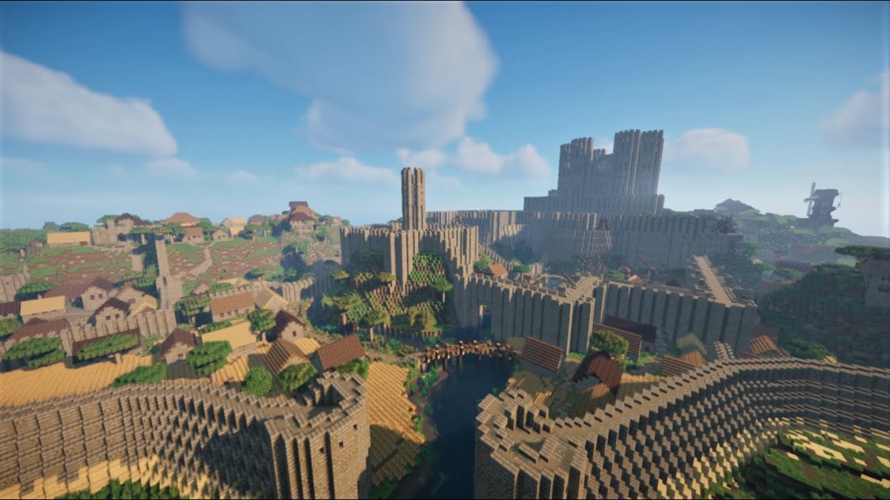 Medieval Minecraft City | Over 1300 buildings! - YouTube