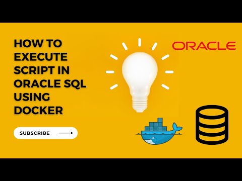 how to execute script in oracle sql using docker | Eduloge